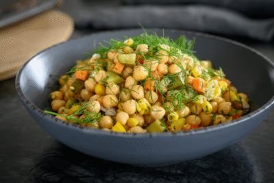Marineret kikærtesalat